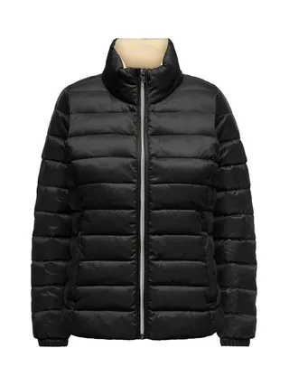Doudoune Noir/Beige Femme Only Talire Quilted 1