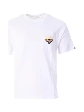 T-Shirt Blanc Homme Vans Snooker 1