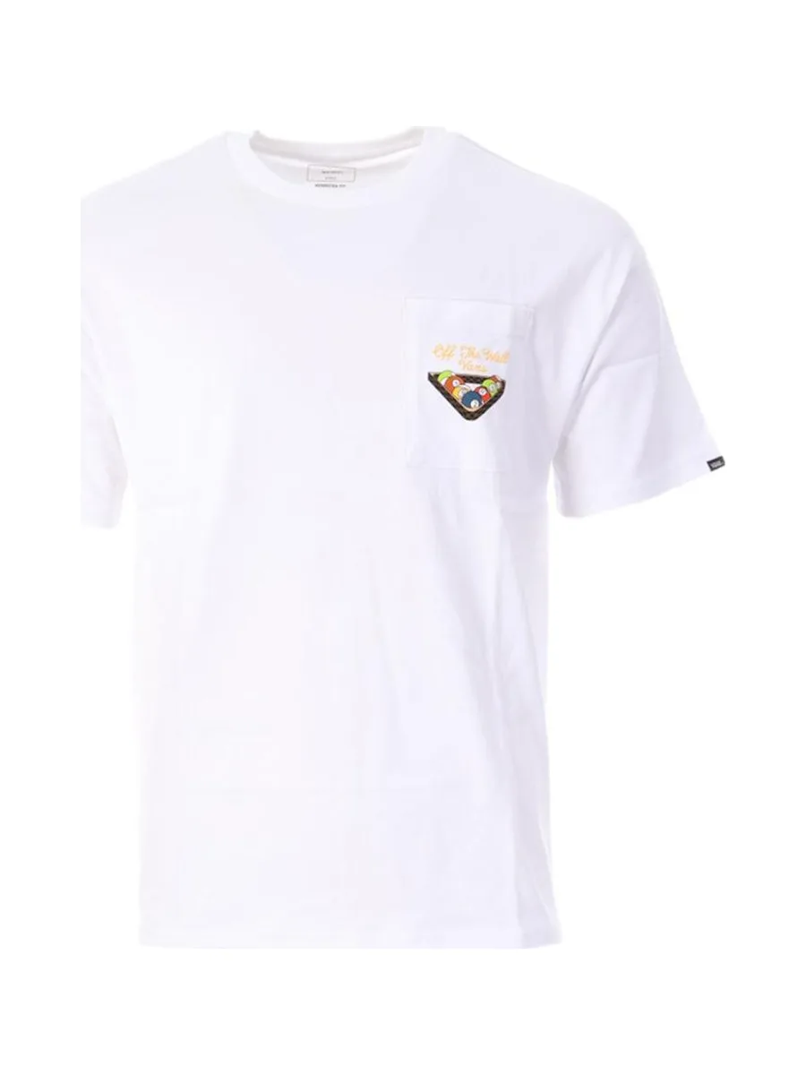 T-Shirt Blanc Homme Vans Snooker 2