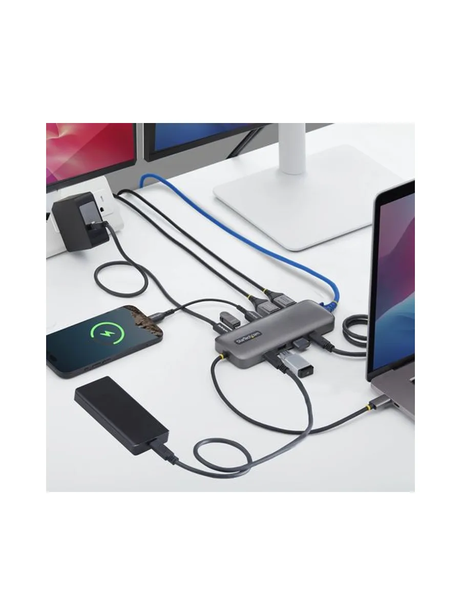 USB-C to Dual-DP Multiport Hub 100W 6