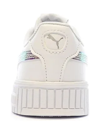 Baskets Blanche Fille Puma Carina 2.0 Holo 3