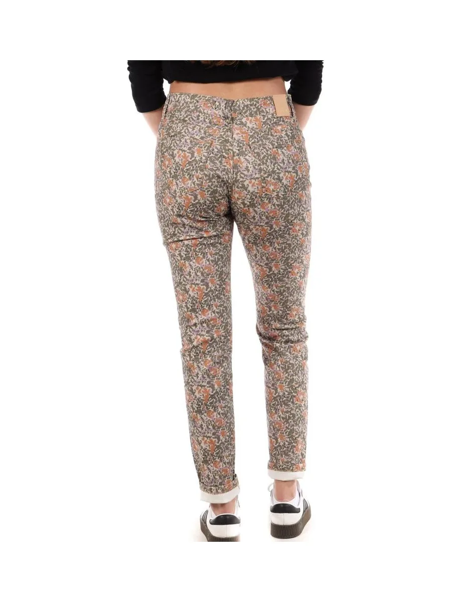 Jean Slim Vert/orange Femme Kaporal CAMIE 3