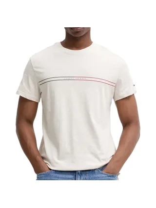 T-Shirt Blanc Homme Tommy Hilfiger Slim Entry Graph 1