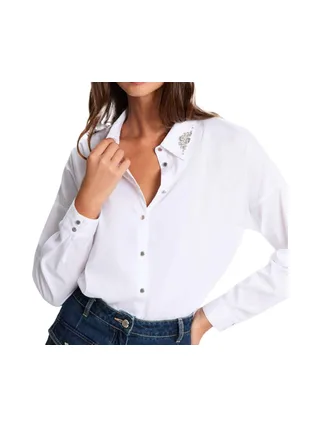 Chemise Blanc Femme Morgan Popeline 1