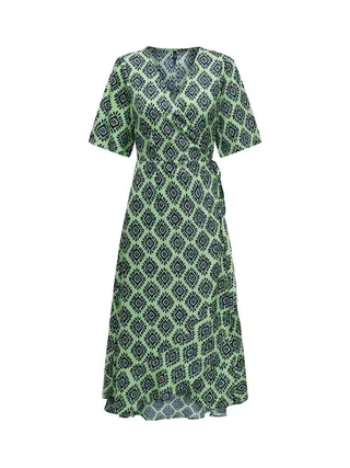 Robe longue Vert Fluo Femme Only Leah 1