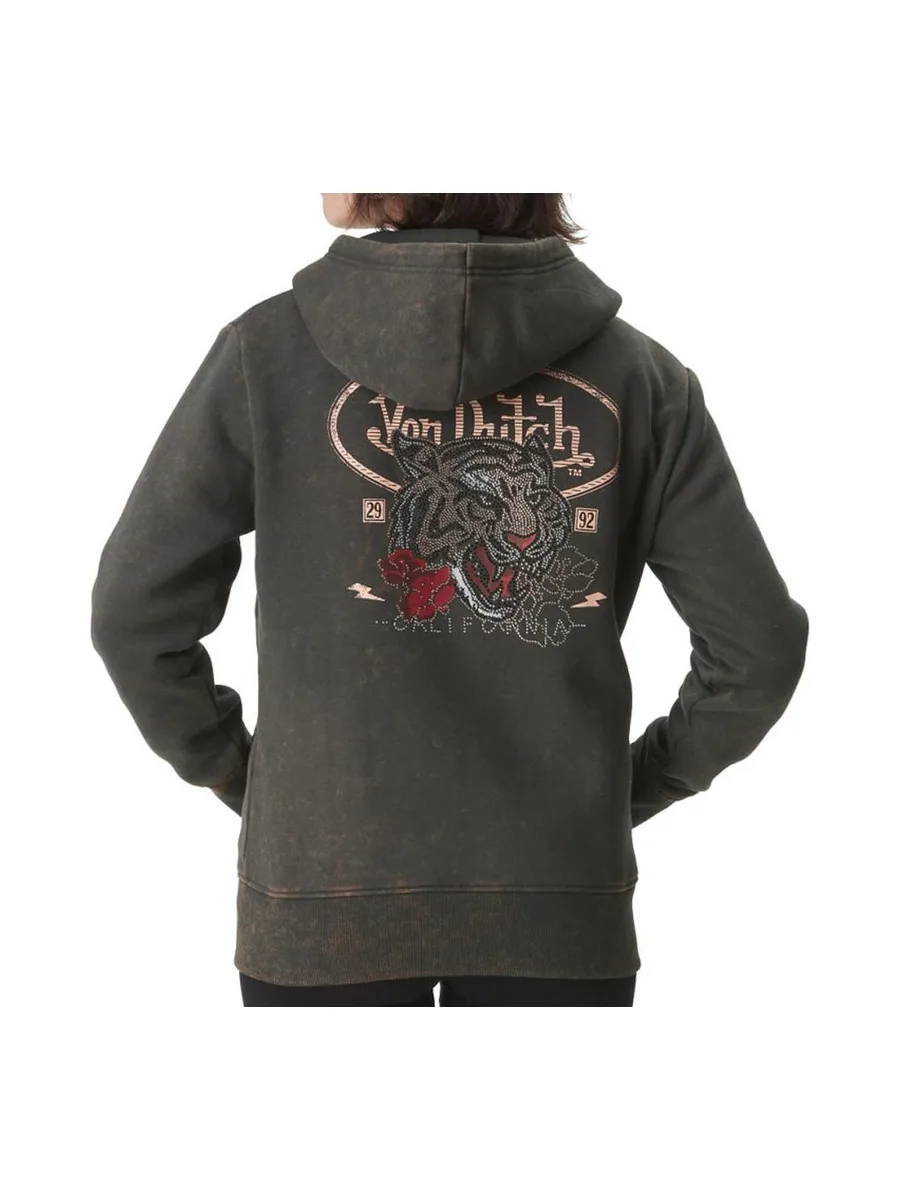 Sweat Marron Femme Von Dutch Rug 3