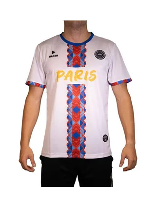 Maillot de Football Blanc Sport Zone Paris 1