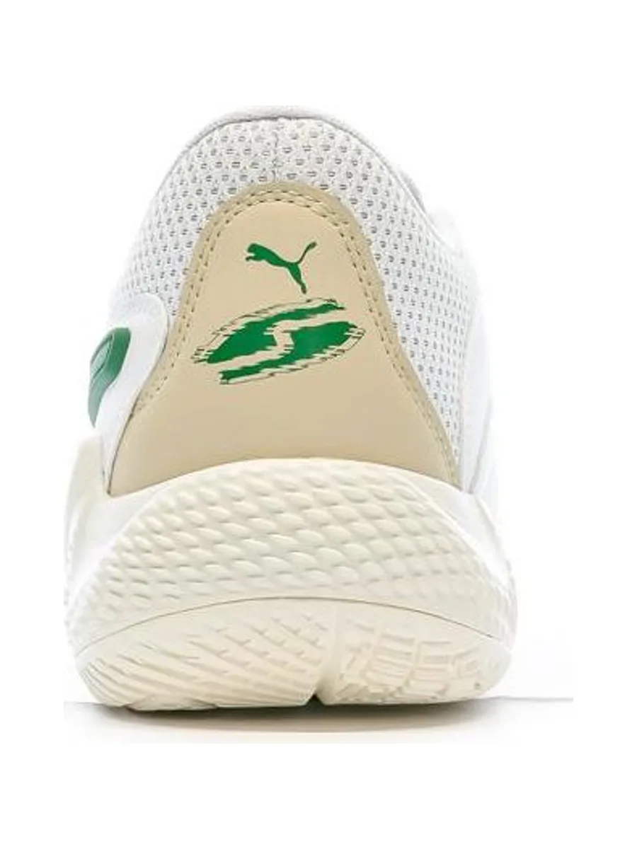 Chaussures de Basketball Blanc/Vert Homme Puma Court Rider 4