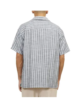 Chemisette Rayures Grises/Blanches Homme Jack & Jones Cabana 2