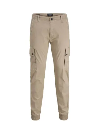 Pantalon Cargo Beige Homme Jack & Jones Warner 12167596 1