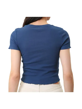 T-shirt Marine Femme Pepe Jeans Cara 2