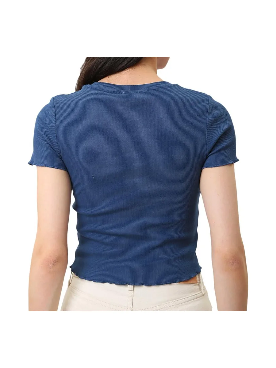 T-shirt Marine Femme Pepe Jeans Cara 3