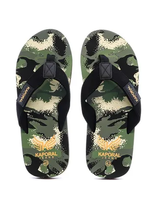 Tongs Kaki/Noir Homme Kaporal Bamao 3