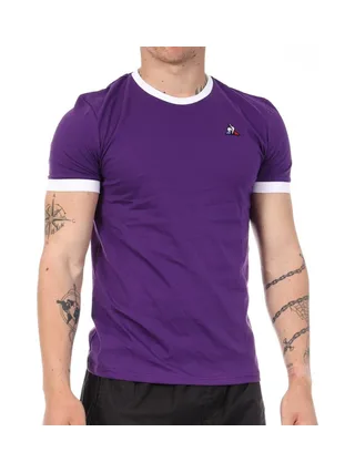 T-Shirt Violet Homme Le Coq Sportif Tee 1