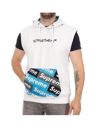 Sweat sans manches Blanc Homme Supreme Grip Rainbow 1