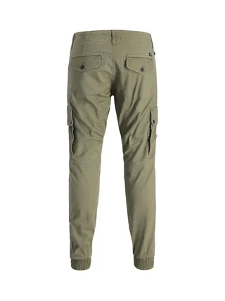 Pantalon Cargo Kaki Homme Jack & Jones Warner 12167596 2