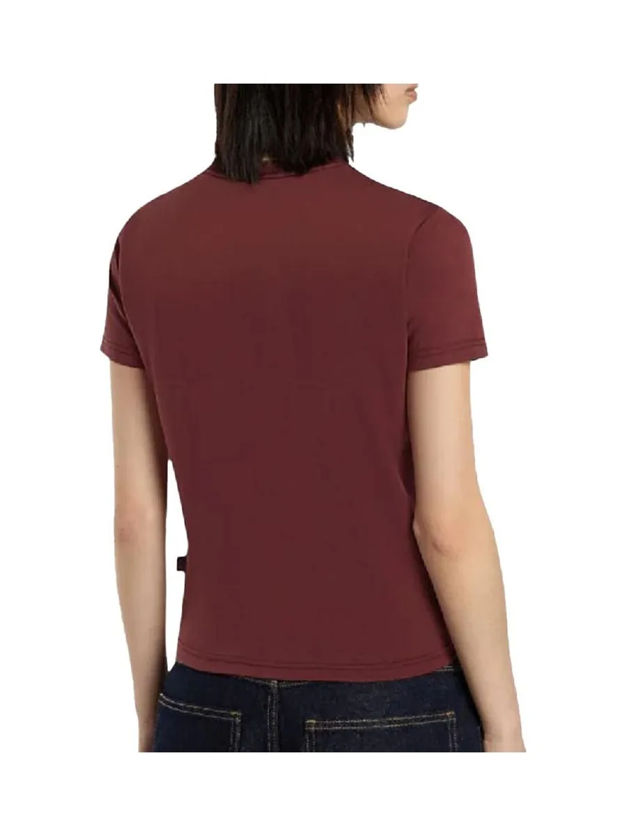 T-Shirt Rouge Femme Dickies Maple 3