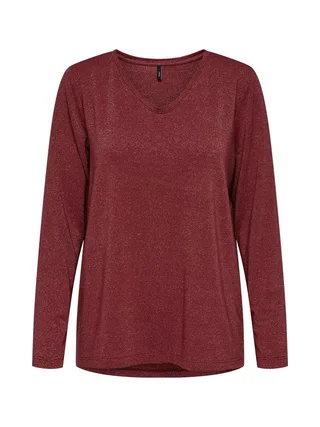 T-shirt Bordeaux Femme Only Harly ML 1