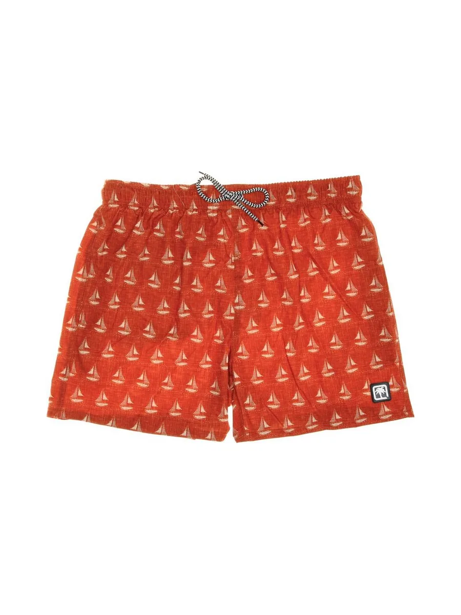 Short de bain Imprimée Orange Homme Sun project 3056 2