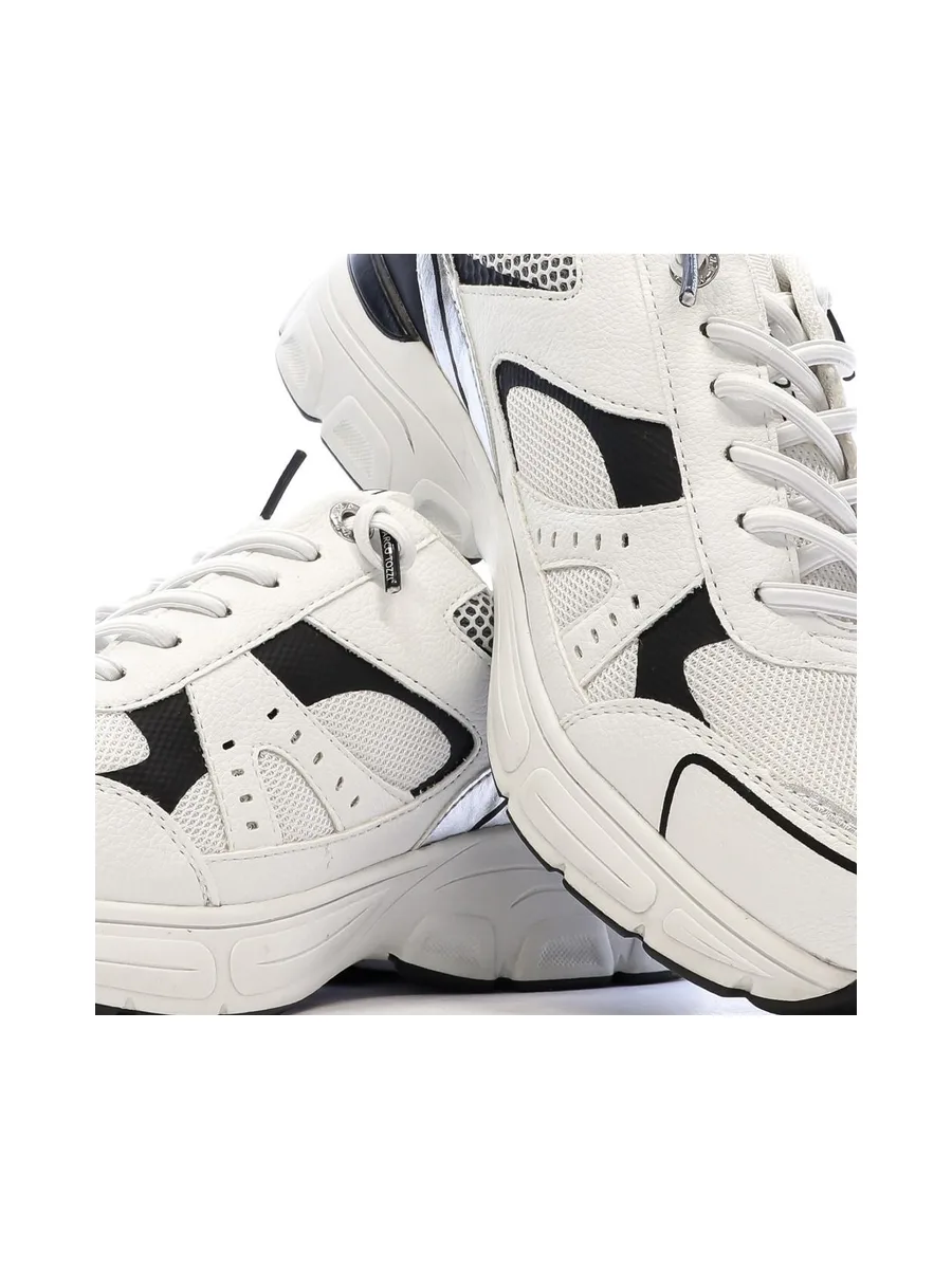 Baskets Blanches/Grises/Noires Femme Marco Tozzi Comb 8