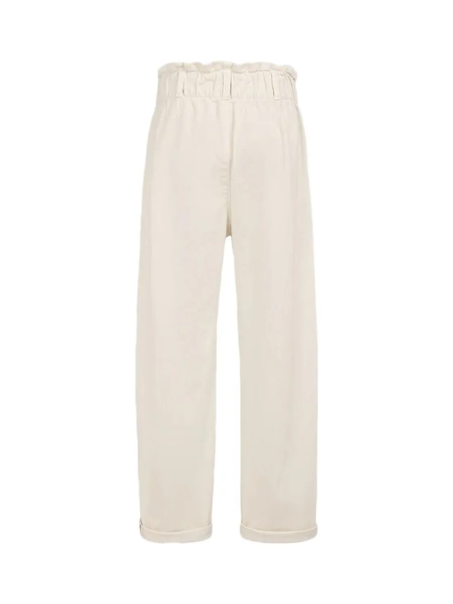 Jean Blanc Fille Teddy Smith Paperbag 3