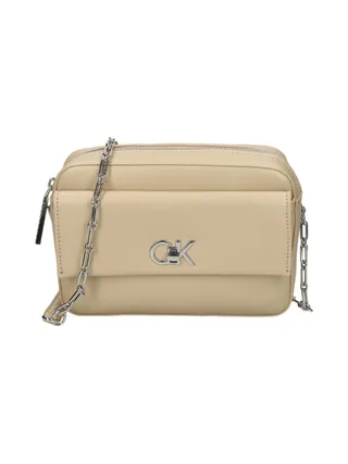 Sac à Bandoulière Beige Femme Calvin Klein Jeans Pocket 1