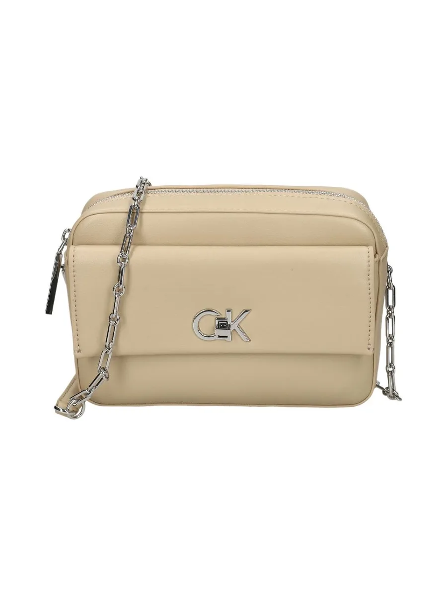 Sac à Bandoulière Beige Femme Calvin Klein Jeans Pocket 2
