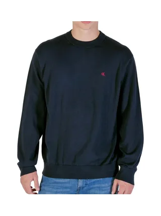 Sweat Marine Homme Calvin Klein Jeans Eu Ls Cotton Relaxed 1