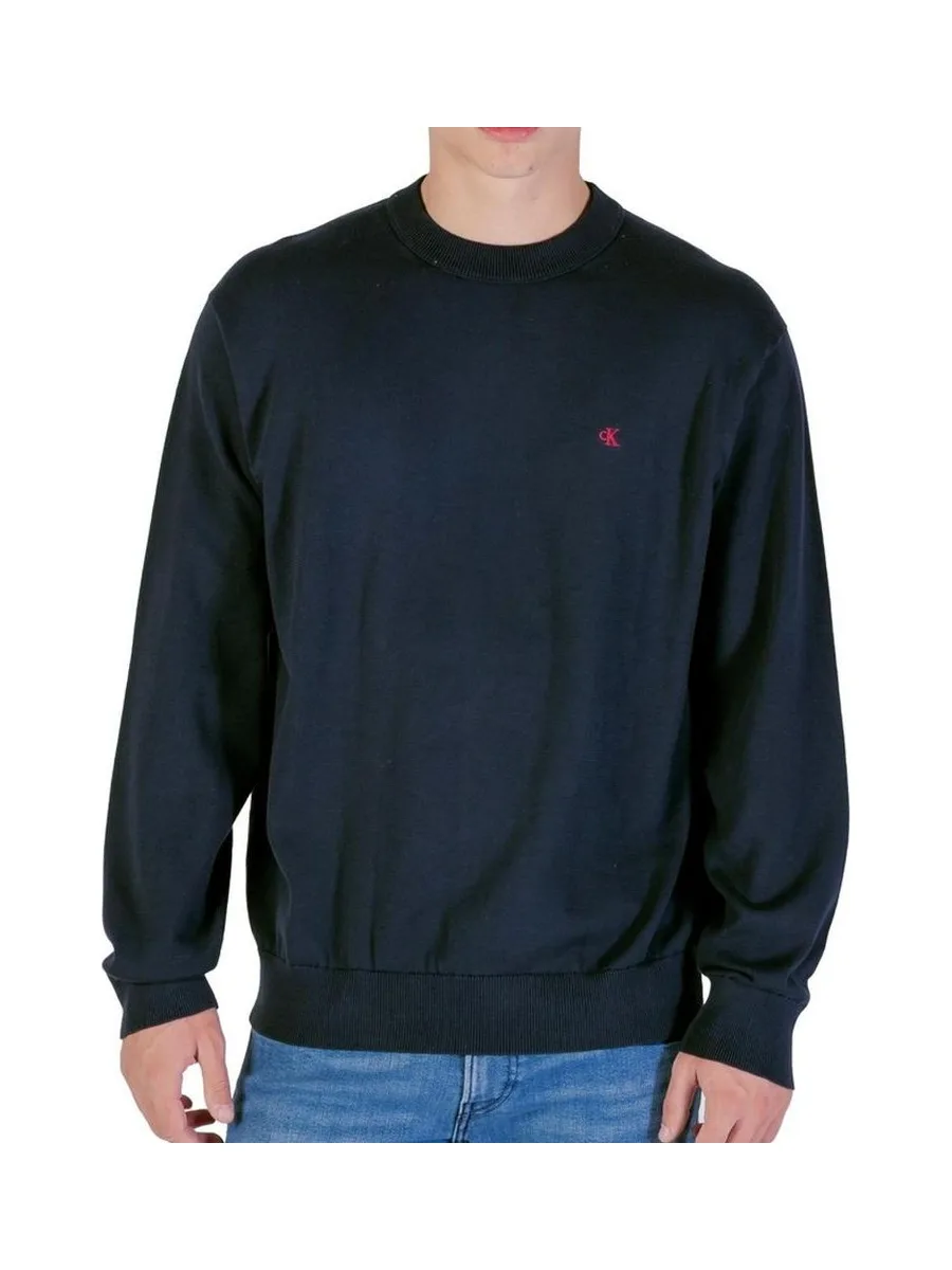 Sweat Marine Homme Calvin Klein Jeans Eu Ls Cotton Relaxed 2