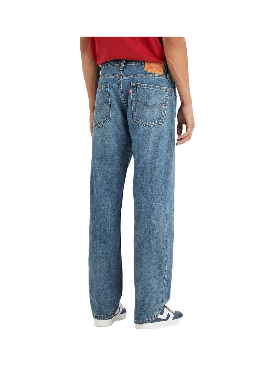 Jean 555 Bleu Homme Levi's Relaxed Straight Med Indig 3