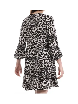 Robe Léopard Grise Femme Vero Moda Easy 2