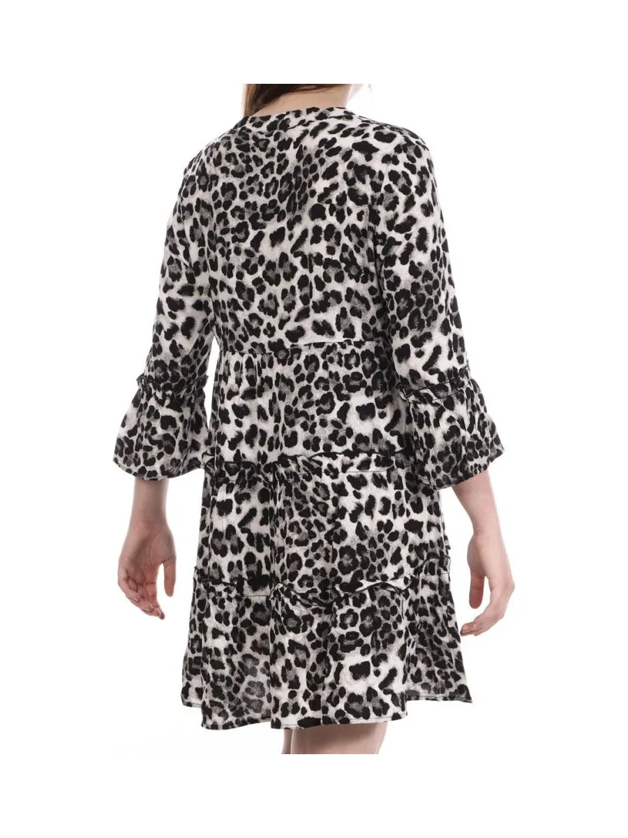 Robe Léopard Grise Femme Vero Moda Easy 3