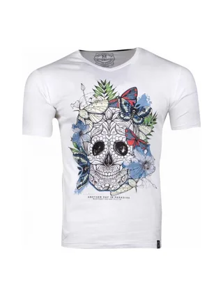 T-shirt Blanc Homme La Maison Blaggio Mexico 1