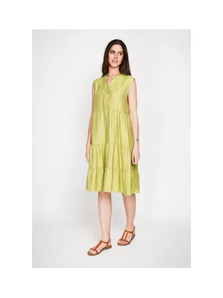 Robe col tunisien gaufrée à étages S/M 5