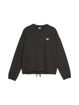 Sweat Noir Femme Puma Downtown Oversized 1