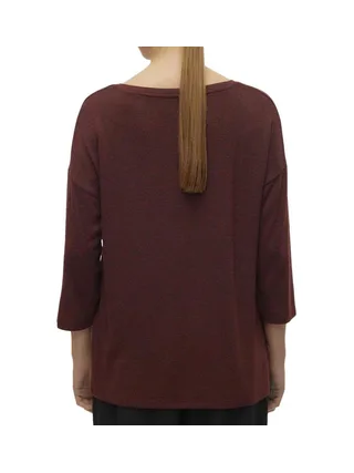 Pull Bordeaux Femme Vero Moda Brianna 3/4 2