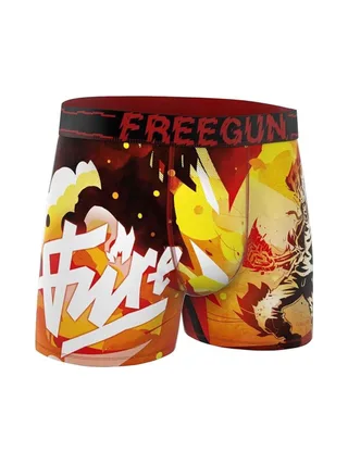 Boxer Rouge/Jaune Garçon Freegun Fire 1