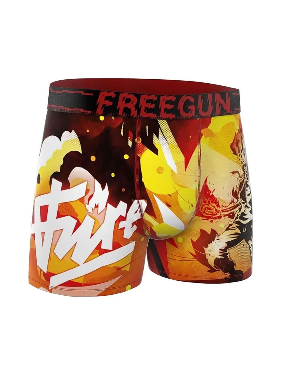 Boxer Rouge/Jaune Garçon Freegun Fire 2