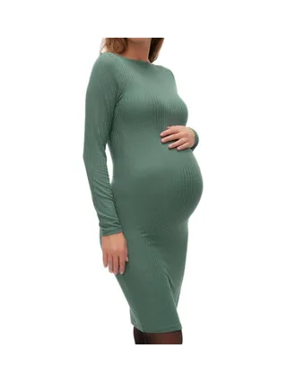Robe de Grossesse Verte Femme Mamalicious Trinity 1