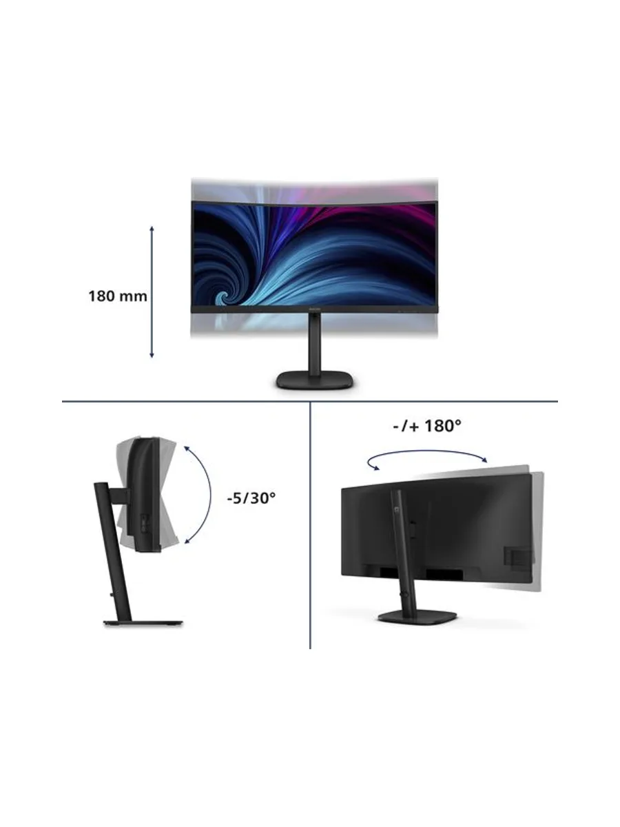 34B2U3600C/00 34" 21:9 Height Adjust 5