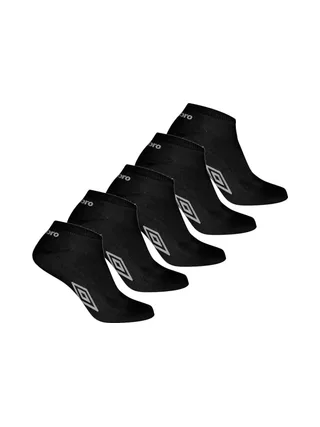 X5 Chaussettes Noires Homme UMBRO SLCX3 1