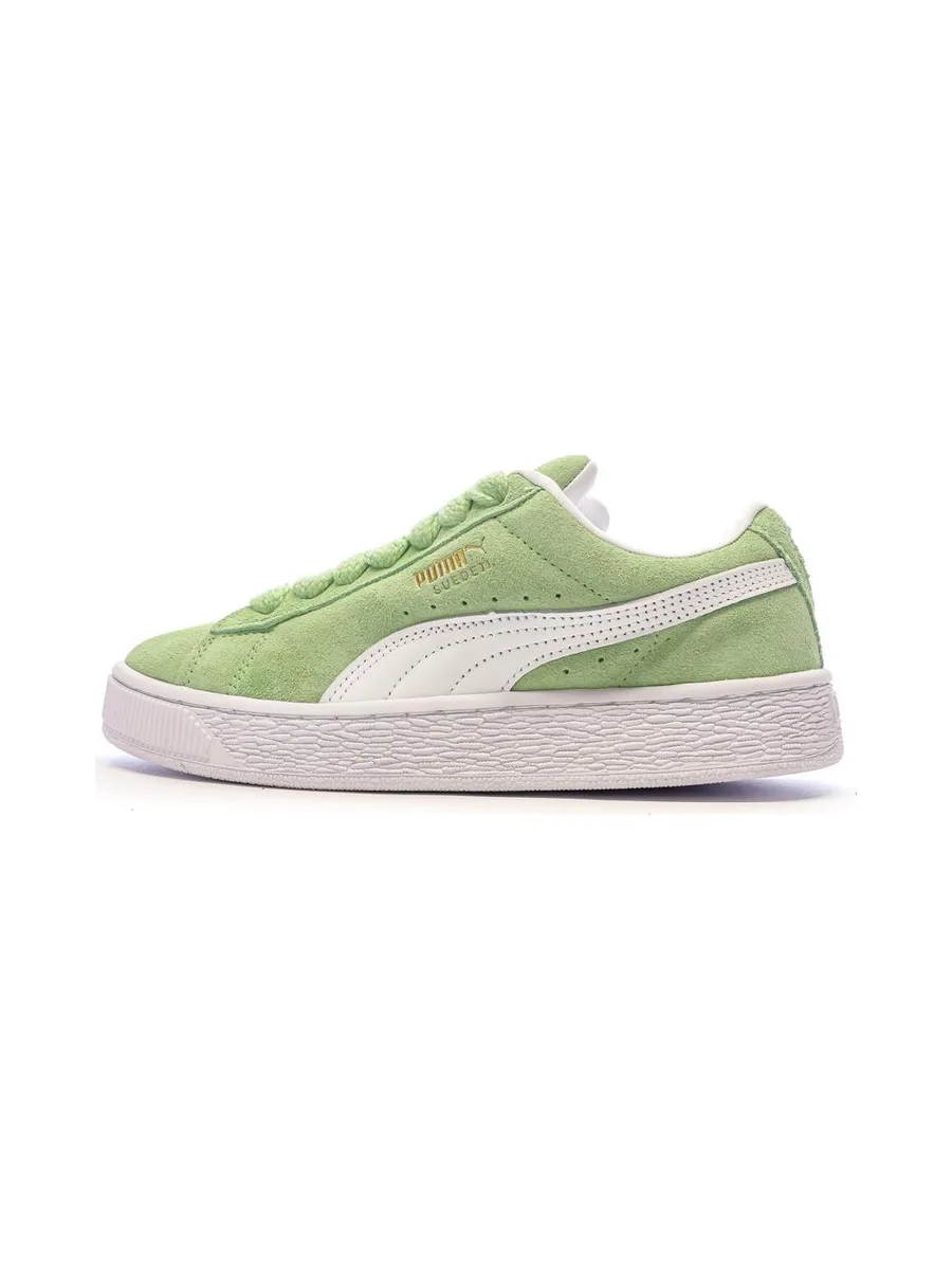 Baskets Vert/Blanc Femme Puma Suede XL 2