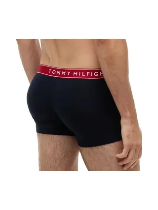 X3 Boxers Noir/Rouge Homme Tommy Hilfiger Trunk 3
