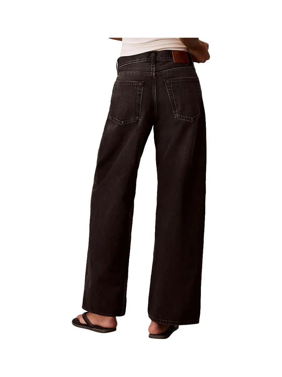Jean Noir Femme Calvin Klein Jeans Low Rise Baggy 3