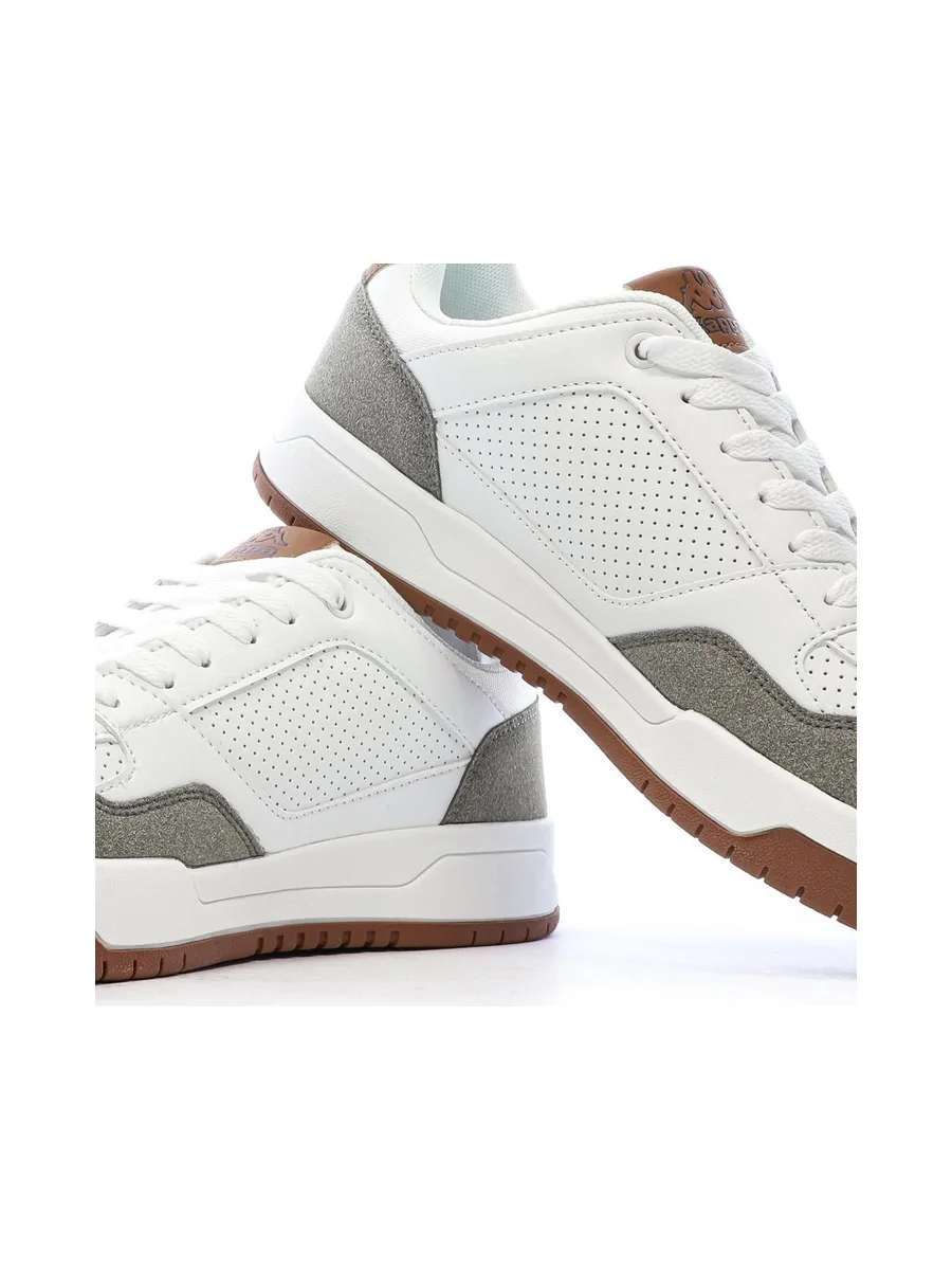 Baskets Blanches/Taupes Homme Kappa Logo Manis 8