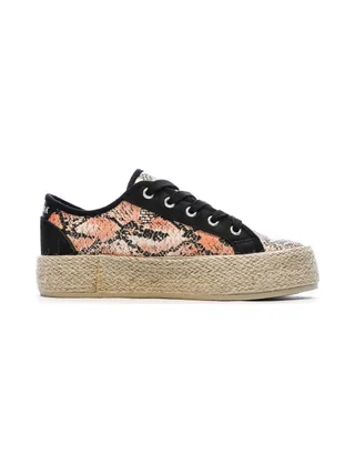 Baskets Noir/Rose Femme Chattawak Paco 2