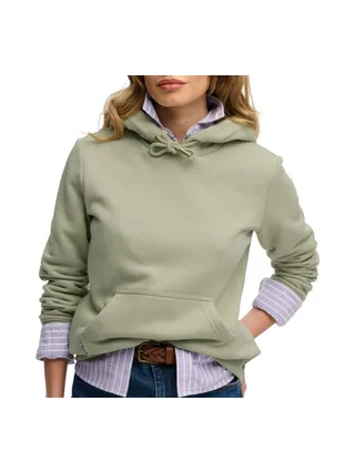 Sweat Vert Femme Superdry Essential Logo 1