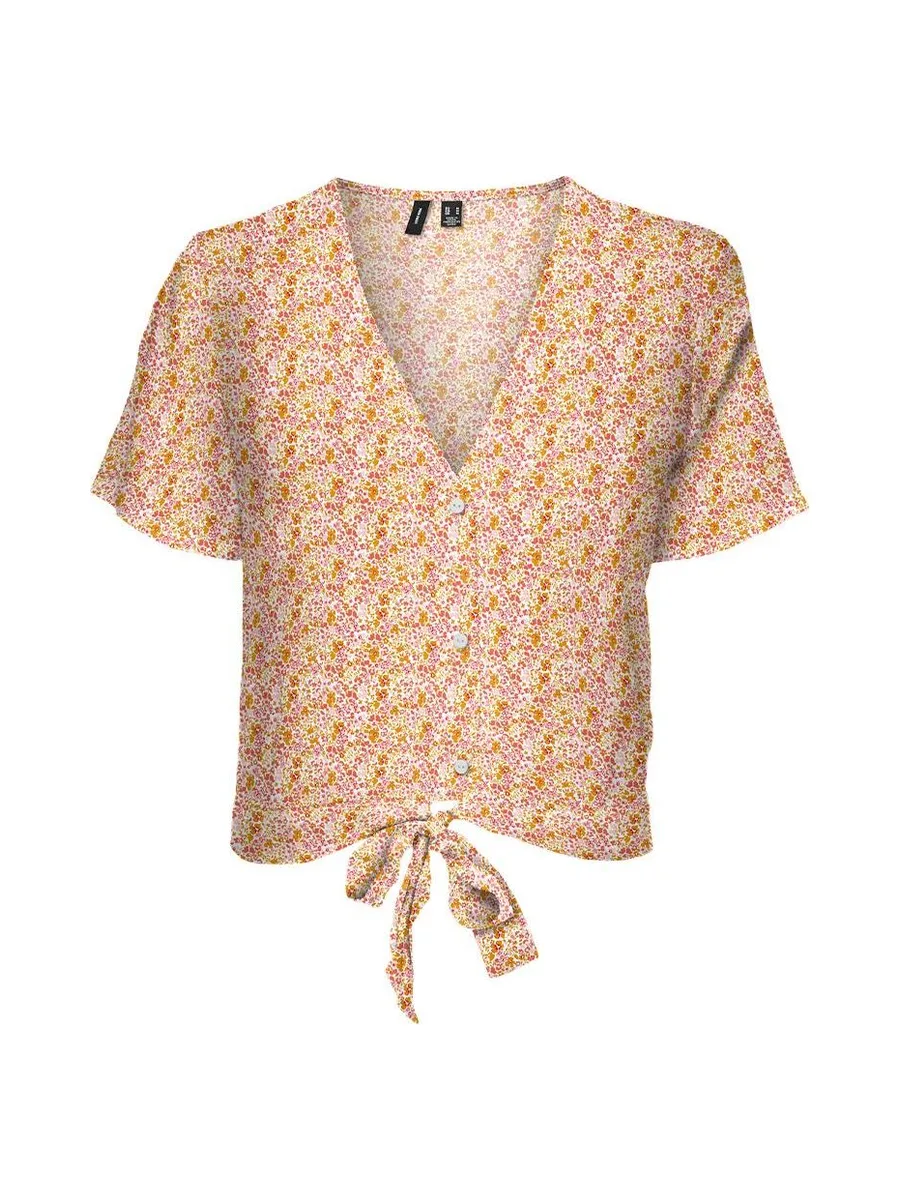 Top Imprimé Rose/Jaune Femme Vero Moda Measy 2