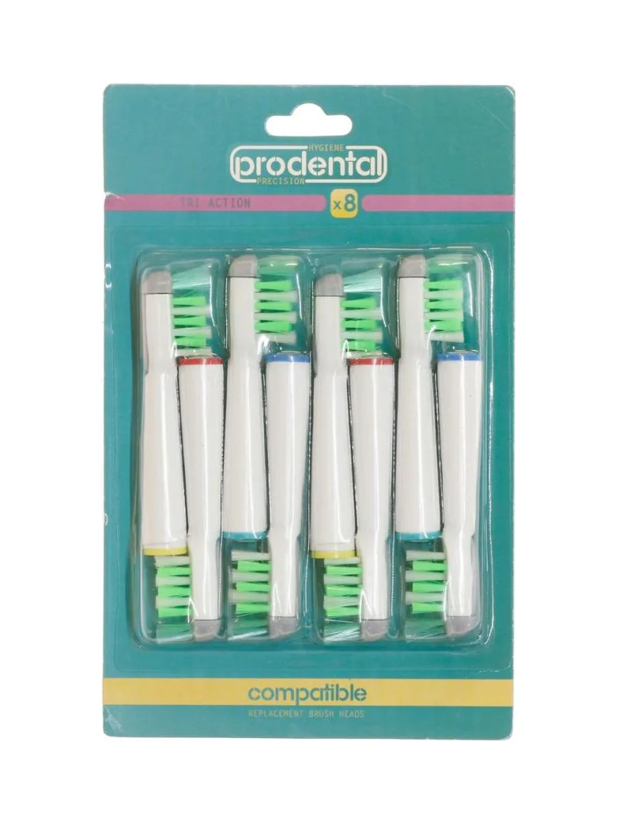X8 Brossettes de Rechange Prodental Tri Action 2