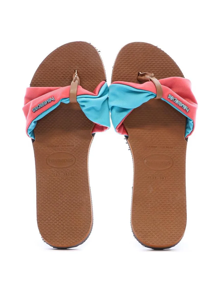 Claquettes Roses/Marron Femme Havaianas Saint Tropez 4